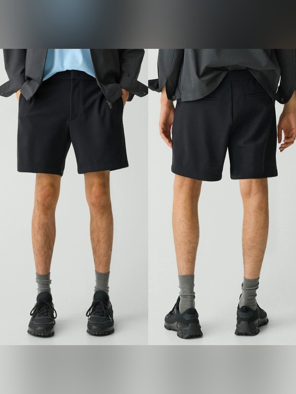 $185 Theory Mens Curtis Slim Fit Internal Drawstring Shorts